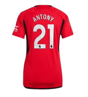 Manchester United Antony #21 Koszulka Podstawowych Kobiety 2023-24 Krótki Rękaw